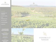 Tablet Screenshot of champagne-guilleminot.fr
